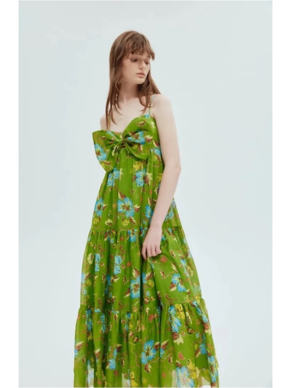 NWT Alemais Hotel Lamu Midi Dress in Green